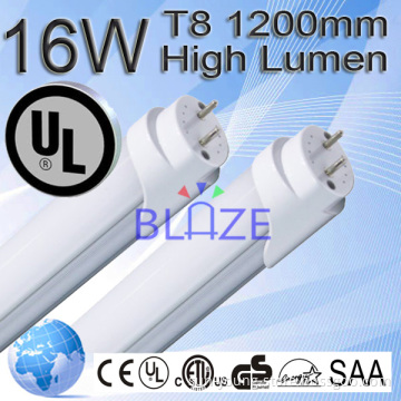 UL listed 16W T8 ,1800 lumens 4 feet T8 LED Tube light,replace 40W CFL